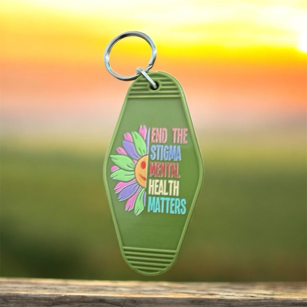 Keychain with Mental Health Message